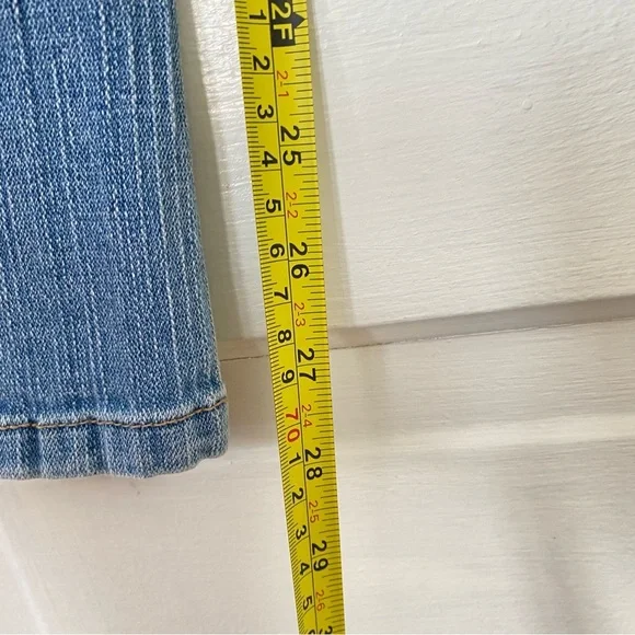 LEVI'S 524 Too Superlow Embroidered Boot Cut Women's Jeans Size 1M - Picture 10 of 10